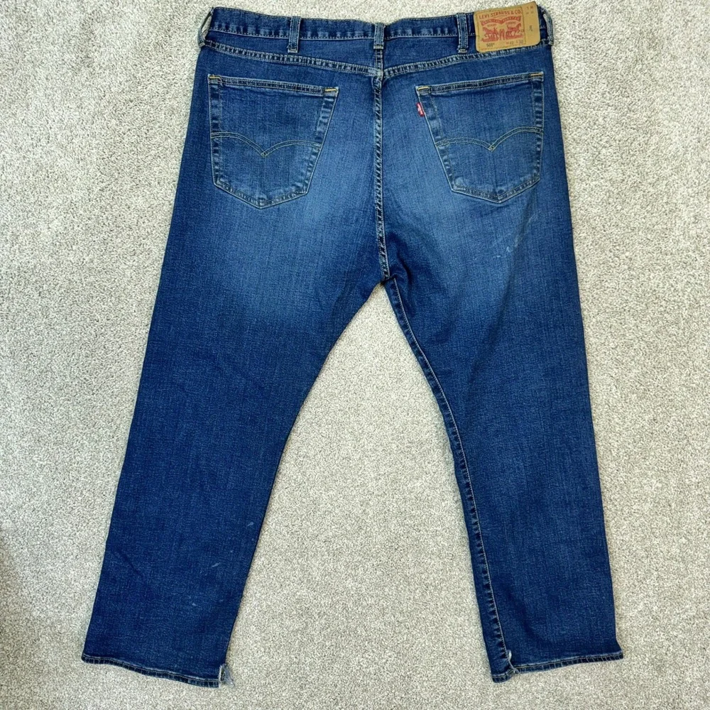 Levis 501 Original Jeans Mens 42x30 Blue Medium Wash Straight Leg Button Fly